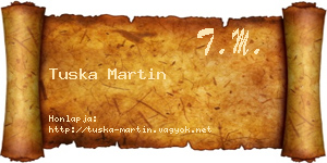 Tuska Martin névjegykártya